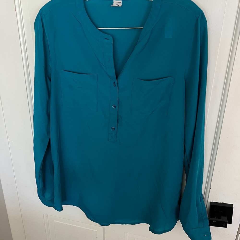 Teal Long Sleeve Women's Top
